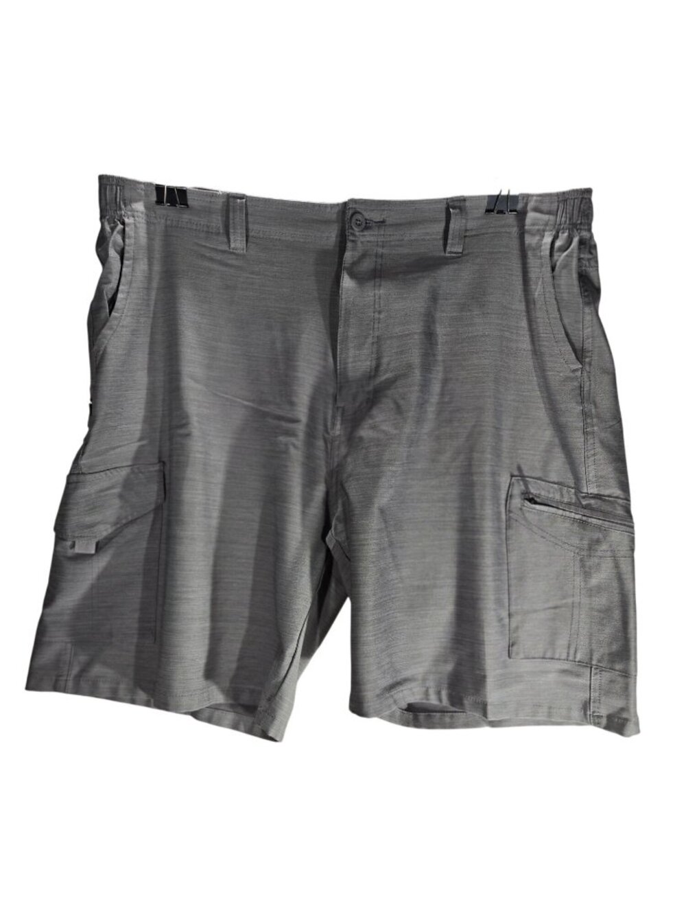 Reel Legends men's gray cargo shorts, size XL